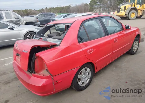 2005 Hyundai Accent Gls from USA, damaged, VIN KMHCG45C65U605963